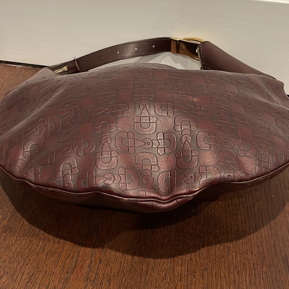 Gucci Horsebit Embossed Leather Hobo Shoulder Bag in Brown - Picture 5 of 9